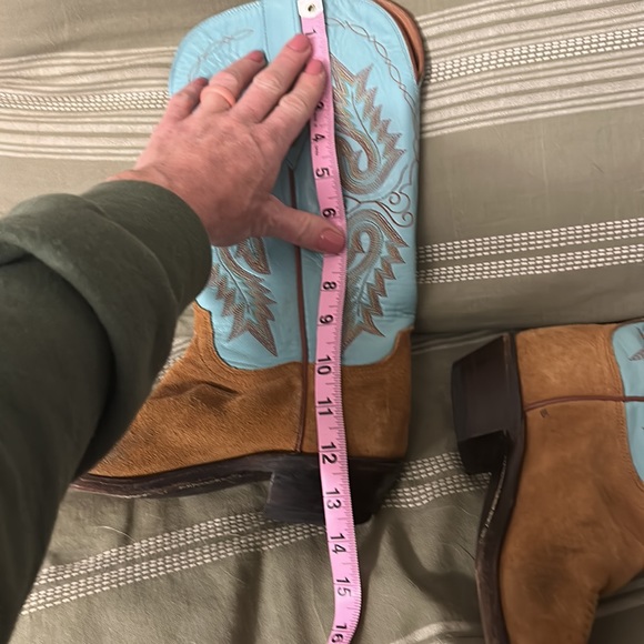 1883 by Lucchese teal and brown cowboy boots - Picture 8 of 10